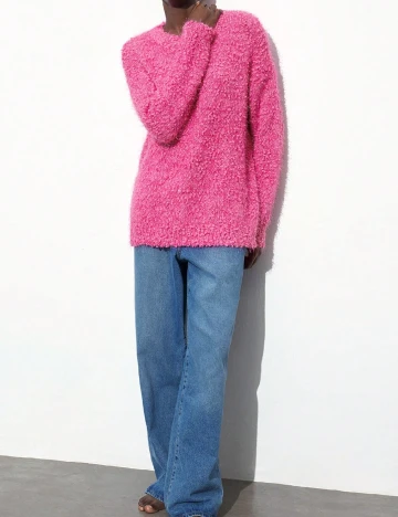 Pulover SHEIN, roz Roz