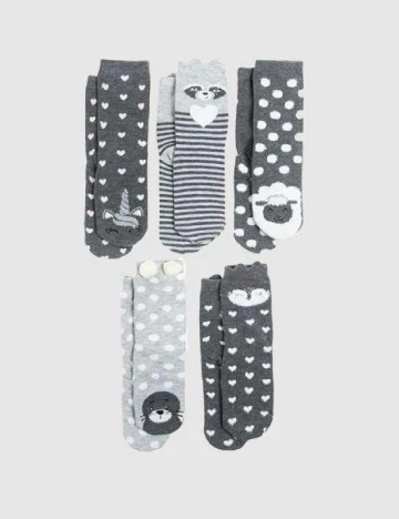 Set sosete 5 perechi Cool Club, gri Gri