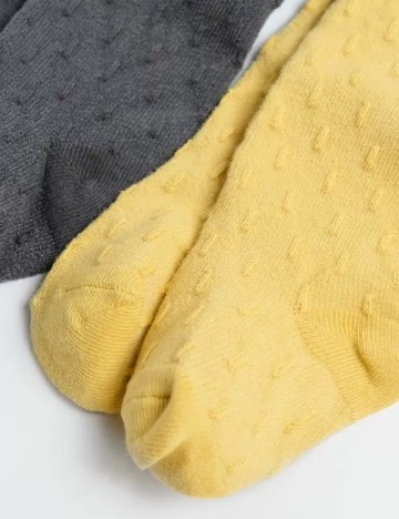 Set ciorapi 2 perechi Cool Club, galben/gri