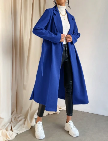 Palton SHEIN, albastru Albastru