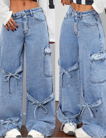 Blugi SHEIN, albastru Albastru