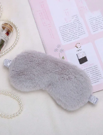 Set masca de ochi 2 bucati SHEIN, alb/gri Alb