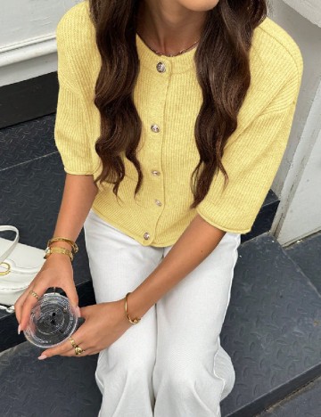 
						Cardigan SHEIN, galben