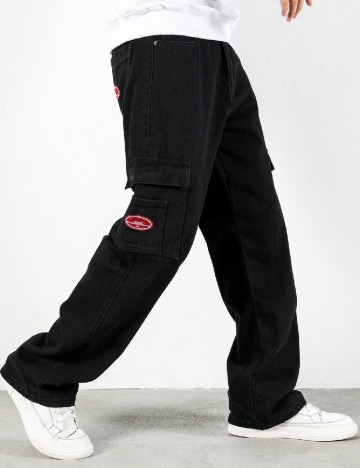 
						Blugi SHEIN Plus Size Men, negru