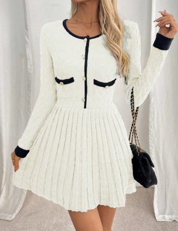 
						Rochie scurta SHEIN, ecru