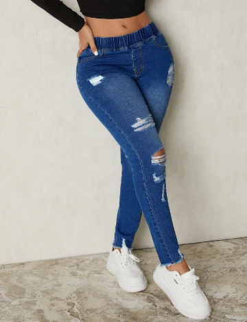 Blugi SHEIN, albastru Albastru