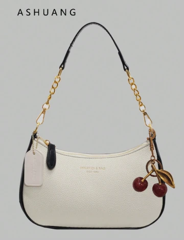 Geanta SHEIN, alb/negru Alb