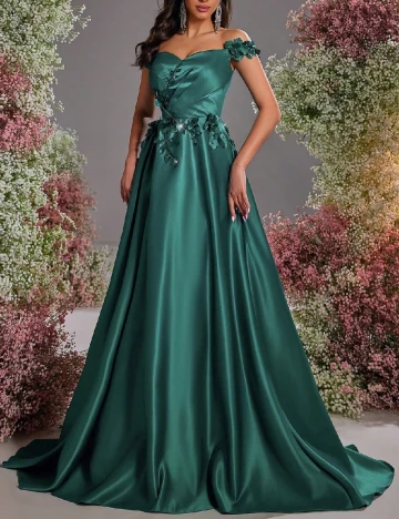 Rochie lunga SHEIN, verde Verde
