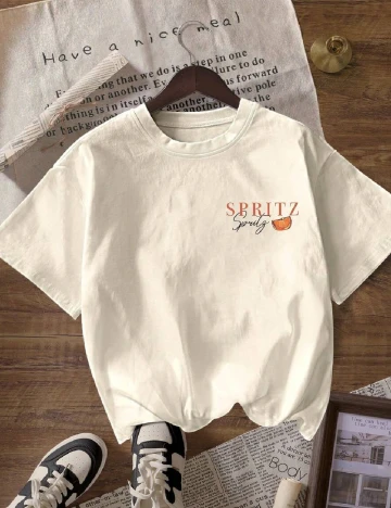 Tricou SHEIN, ecru Alb