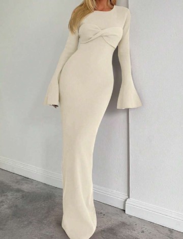 
						Rochie lunga SHEIN, ecru