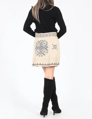 Fusta Zara, bej Crem