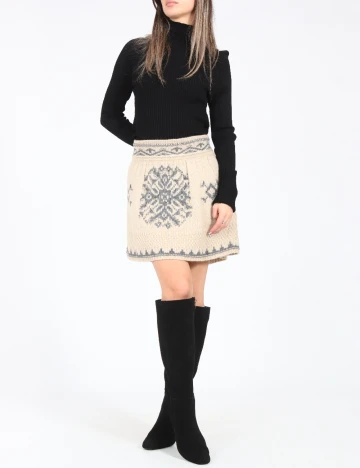 Fusta Zara, bej Crem