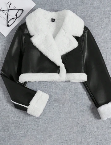 Jacheta SHEIN, alb/negru Negru