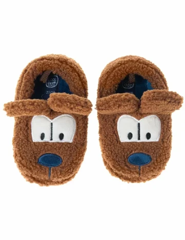 Papuci de Casa Cool Club, maro Maro