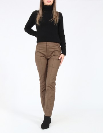 Pantaloni Zara, maro