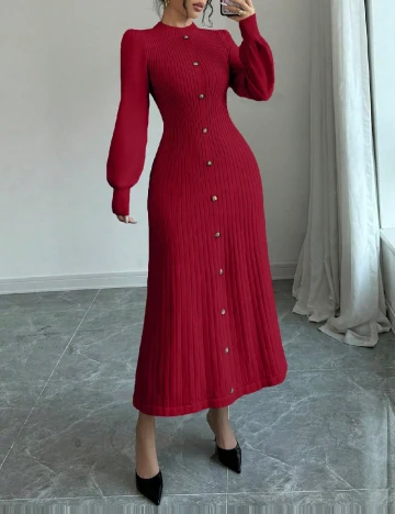 Rochie medie SHEIN, rosu Rosu