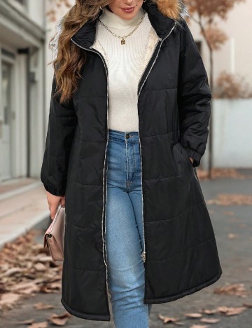 
						Geaca SHEIN CURVE, negru