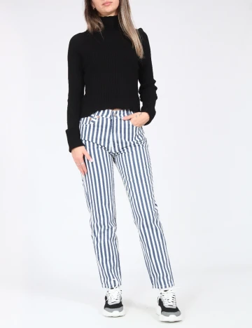 Blugi Zara, alb/albastru Alb