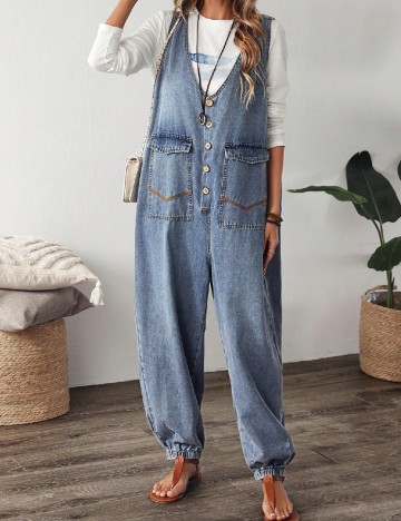 
						Salopeta SHEIN, albastru