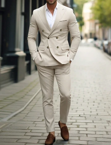 Costum SHEIN, crem Crem