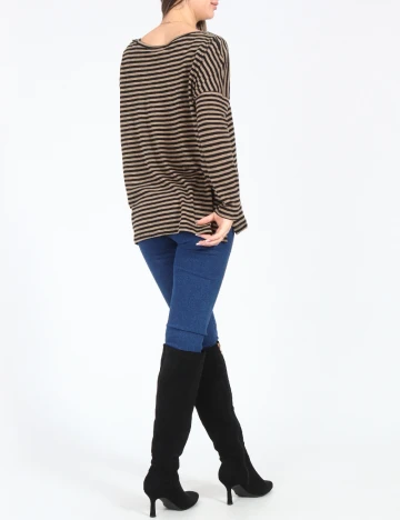 Bluza Zara, maro/negru Maro