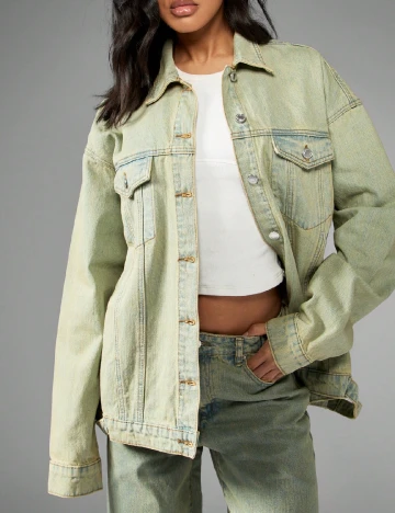 Jacheta Missguided, verde Verde