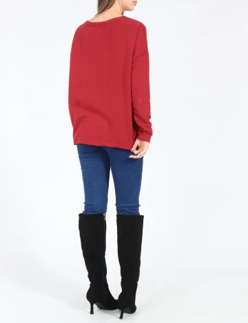 Bluza Pull&Bear, rosu Rosu