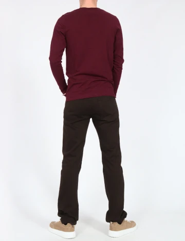 Bluza Pull&Bear, visiniu Rosu