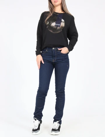 Blugi Bershka, bleumarin Albastru