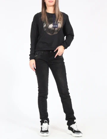 Blugi Zara, negru Negru