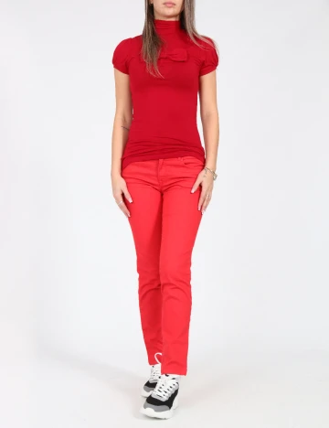 Blugi Zara, rosu Rosu