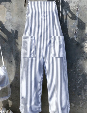 Salopeta SHEIN CURVE, albastru Albastru