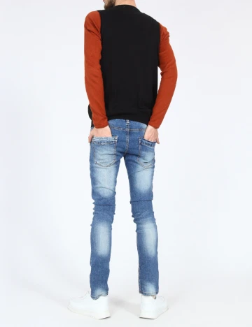 Blugi Zara, albastru Albastru