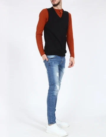 Blugi Zara, albastru Albastru