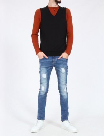 
						Blugi Zara, albastru