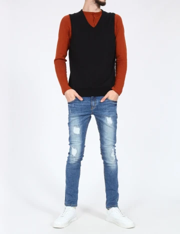 Blugi Zara, albastru Albastru