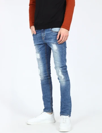 Blugi Zara, albastru Albastru