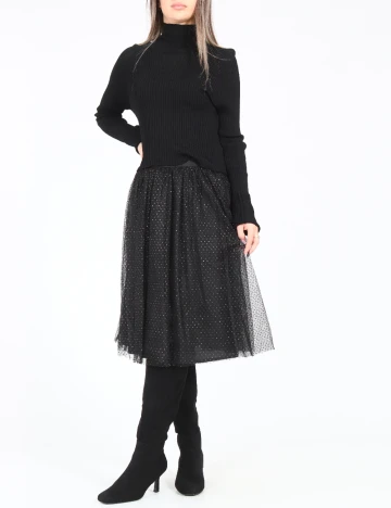 Fusta Zara, negru Negru