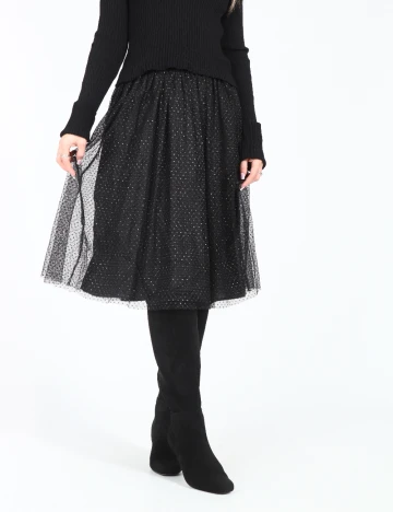 Fusta Zara, negru Negru