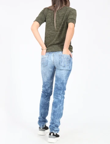 Blugi Zara, albastru Albastru