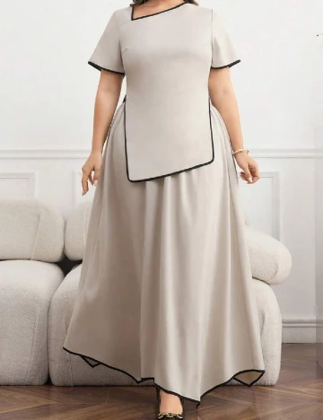 Compleu SHEIN CURVE, bej Crem