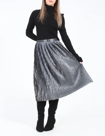 Fusta Zara, gri Gri