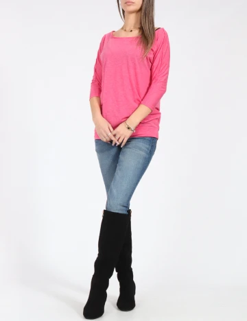 Bluza Pull&Bear, roz Roz