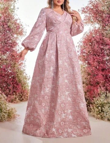 Rochie lunga SHEIN CURVE, roz Roz