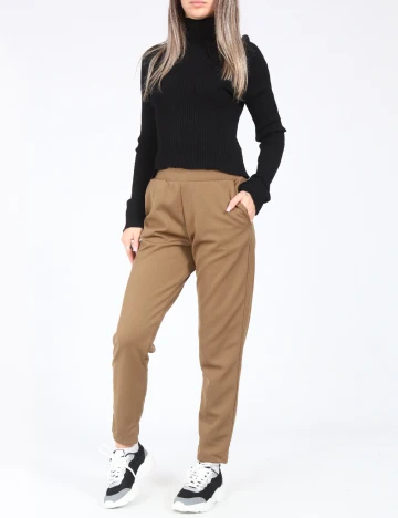 Pantaloni Zara, kaki Verde