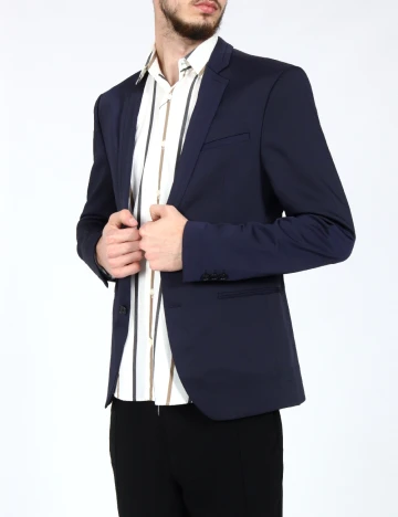 Sacou Zara, bleumarin Albastru