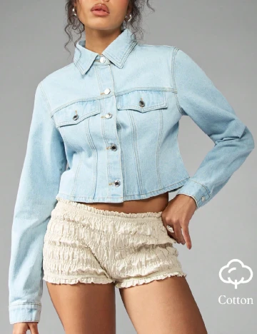 Jacheta Missguided, albastru Albastru