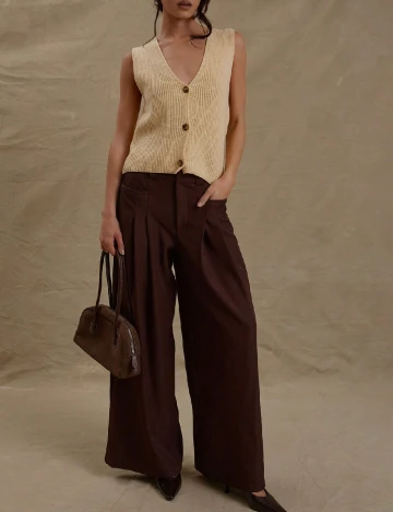 Pantaloni Musera, maro Maro