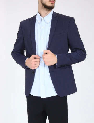 Sacou Zara, bleumarin Albastru