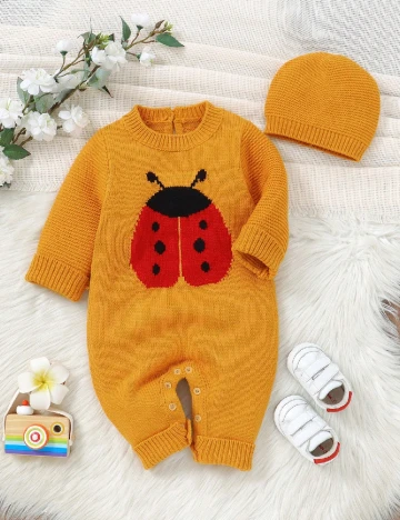 Salopeta Shein Kids, mustar Galben